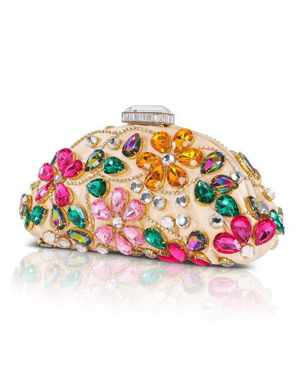Jem Crystal Floral Clutch - Image 2