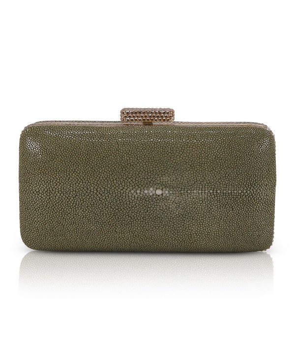 Evelyn Stingray Leather Clutch - Image 3