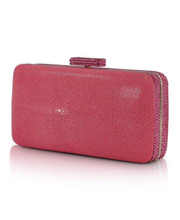 Evelyn Stingray Leather Clutch - Image 6