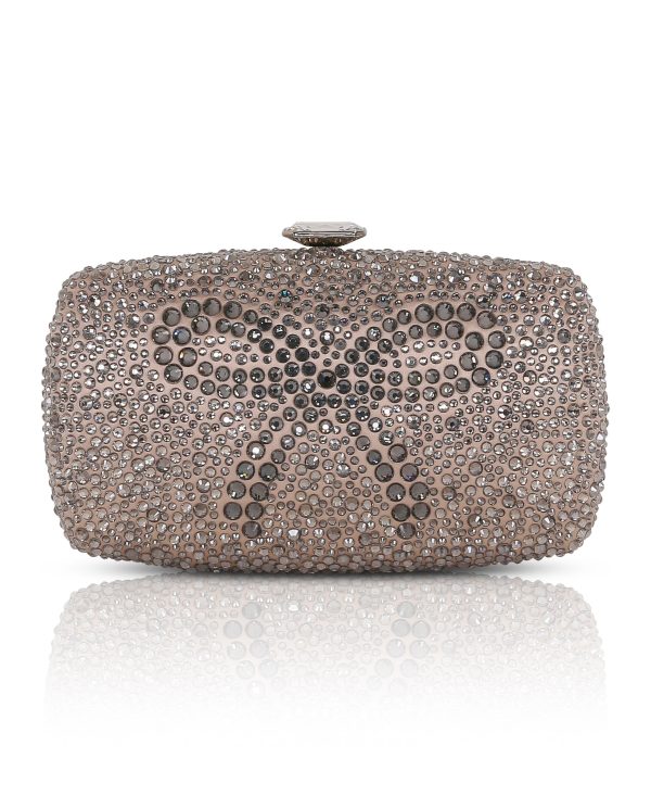 Sheena Crystal Box Clutch