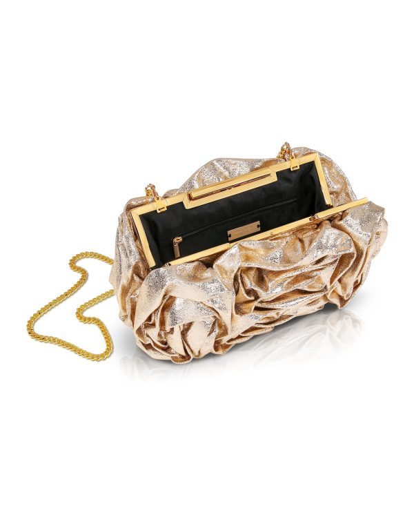 Jett Metallic Pouch Clutch - Image 3