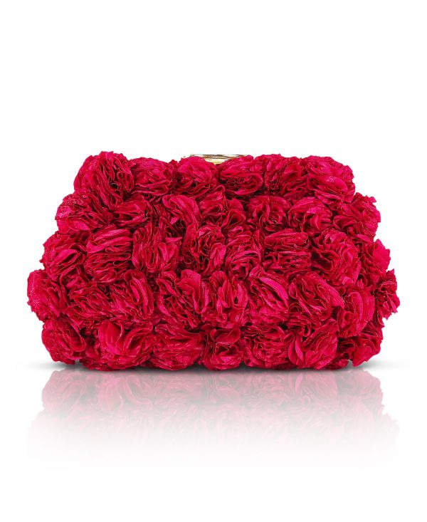 Lulu Rosette Pouch Clutch