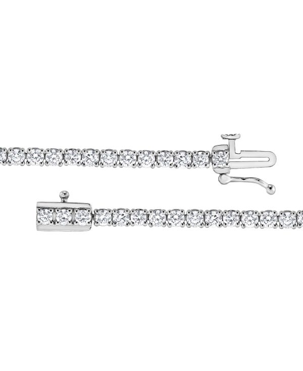 4CTTW Round Cut Diamond Tennis Bracelet - Image 3