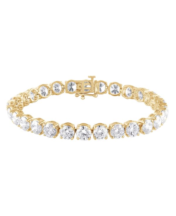 20CTTW Round Cut Diamond Tennis Bracelet