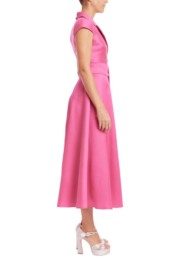Cap Sleeve Fit and Flare Midi Dress - Image 5