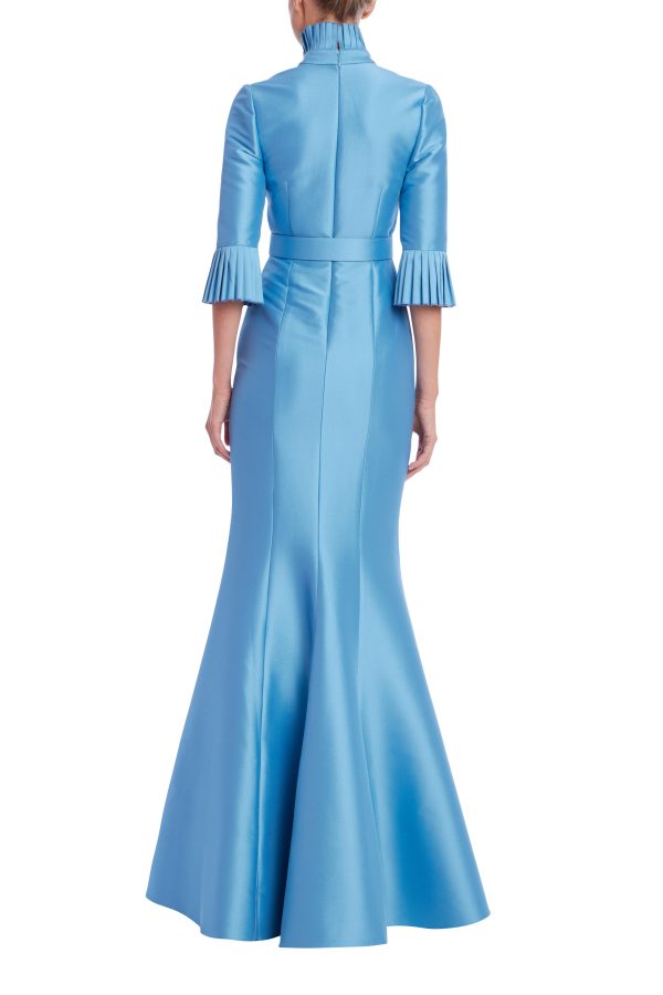Plunge Neck Belted Shirt Gown - Image 3