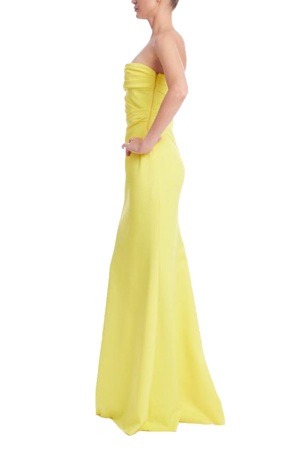 Strapless Draped Column Gown - Image 5