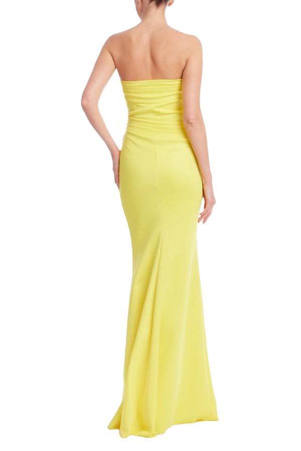 Strapless Draped Column Gown - Image 6