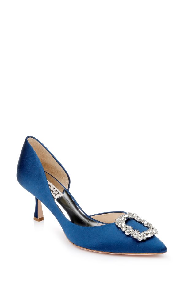 Fabia II Kitten Heels with Crystal Buckle