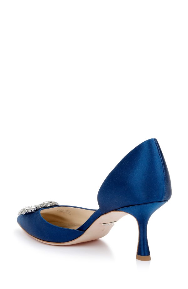 Fabia II Kitten Heels with Crystal Buckle - Image 3