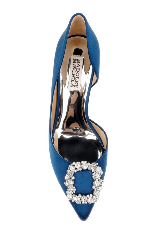 Fabia II Kitten Heels with Crystal Buckle - Image 5