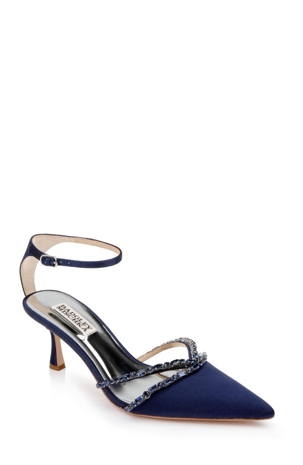 Zendaya Gemstone-Embellished Kitten Heel