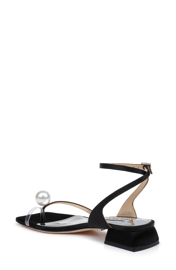 Lola Pearl Toe Sandal with Block Heel - Image 3