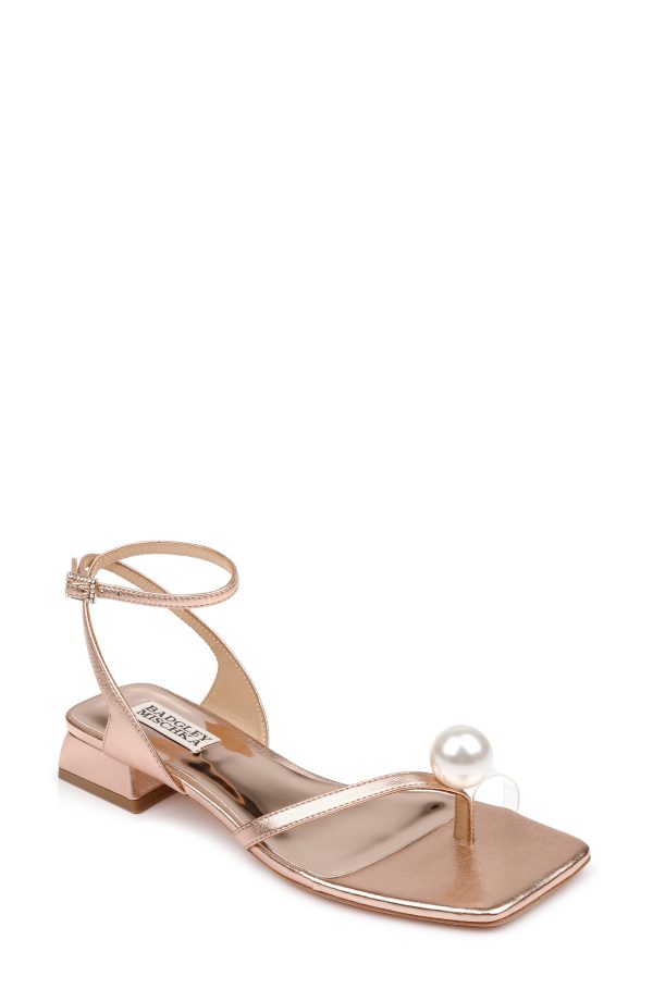 Lola Pearl Toe Sandal with Block Heel - Image 7