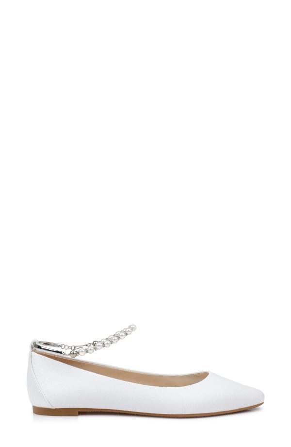 London Pearl Ankle Strap Flats - Image 2