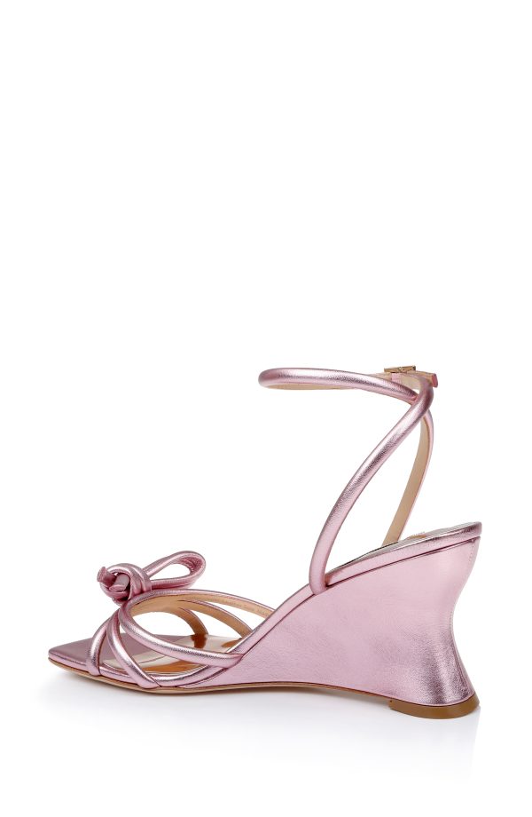 Luciana Knot Detail Wedge Sandal - Image 3