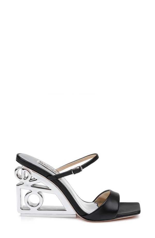 Luna Mule With Sculptural Wedge - Image 2