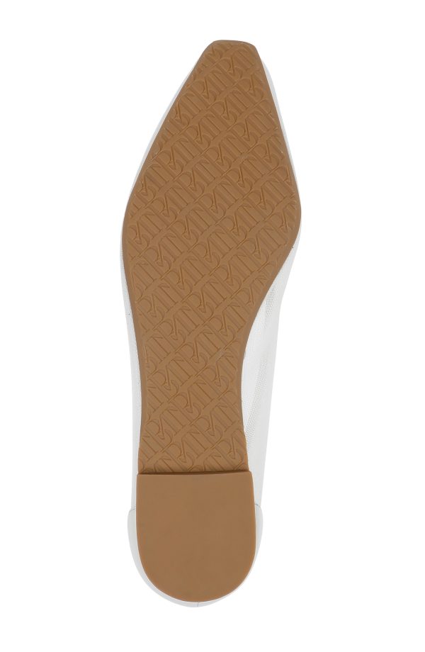 Cam Pointed Toe Leather Flats with Bow - Image 6