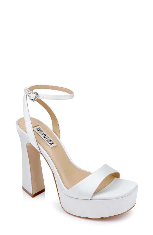 Caia Platform Sandal with Heart-Shaped Buckle