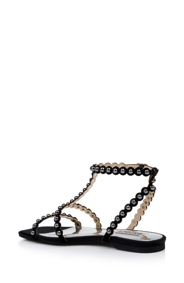 Cami Pearled Gladiator Flat Sandal - Image 3