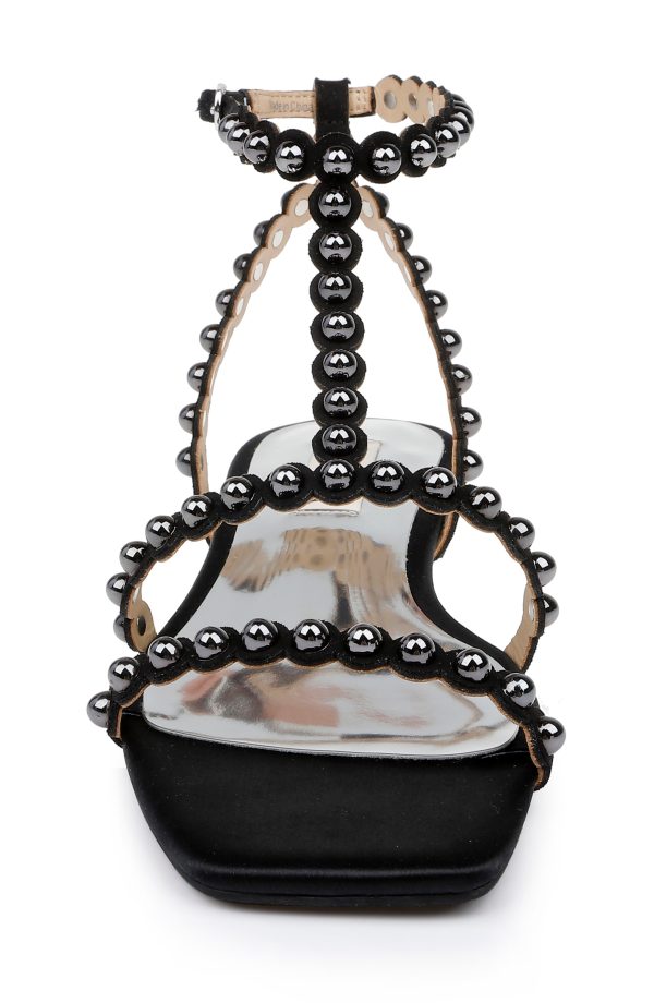 Cami Pearled Gladiator Flat Sandal - Image 4