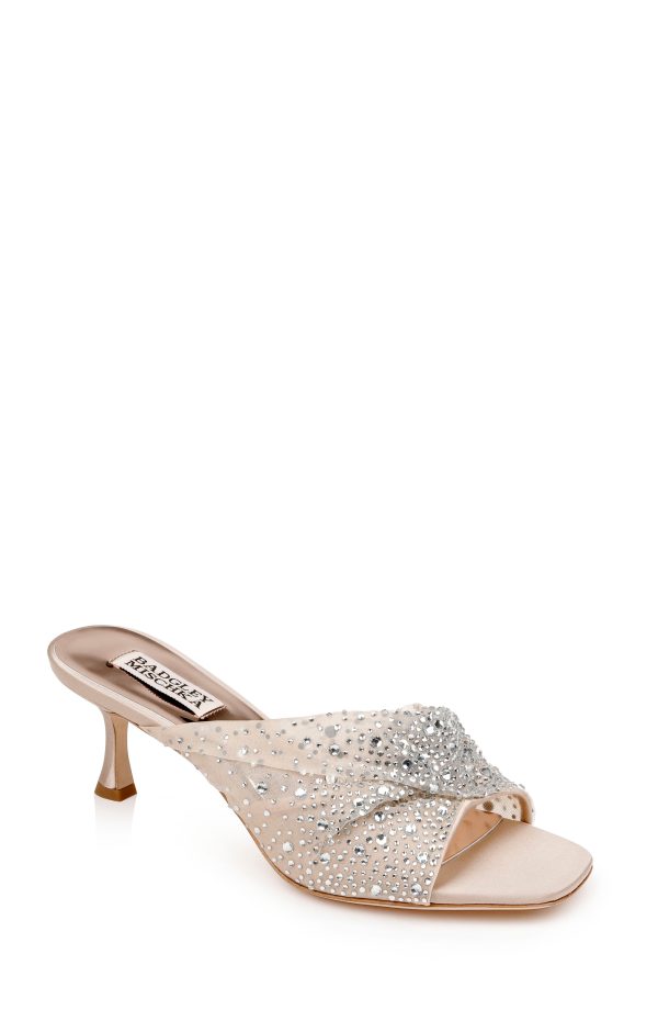 Brandy Rhinestone-Studded Mules