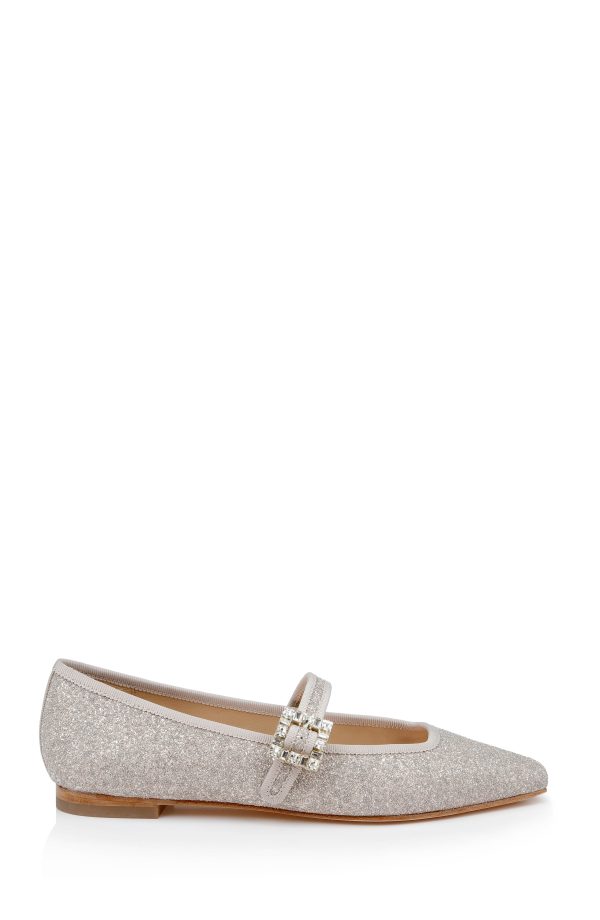 Brystol Ballerina Flats with Crystal Buckle - Image 2