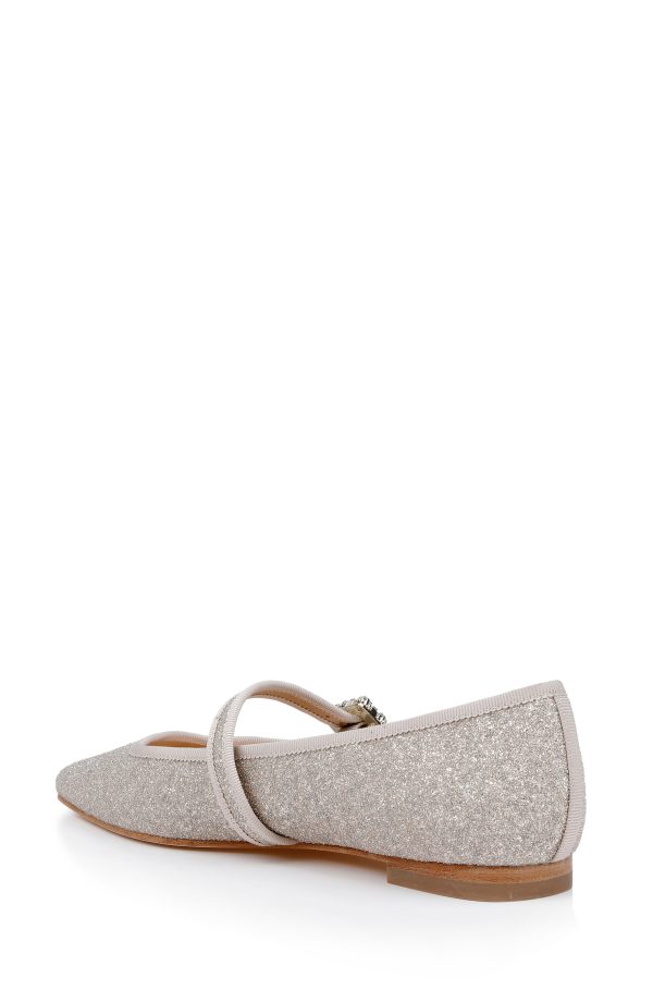 Brystol Ballerina Flats with Crystal Buckle - Image 3