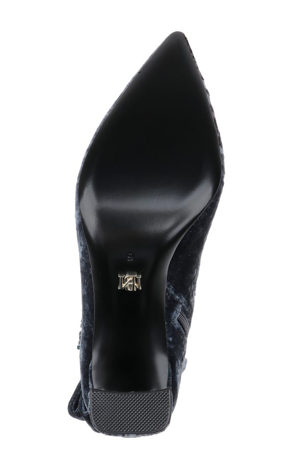 Adrian Velvet Block Heel Booties - Image 6