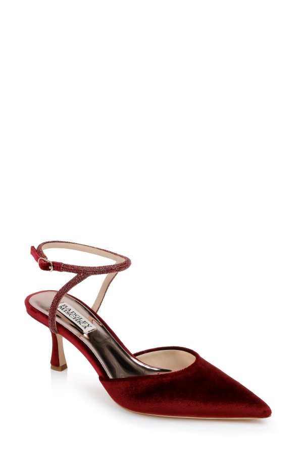Autumn Ankle Strap Kitten Heel Pumps - Image 7