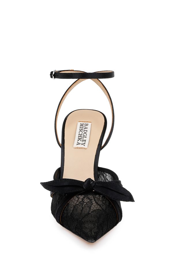 Josie Lace Ankle Strap Pumps - Image 4