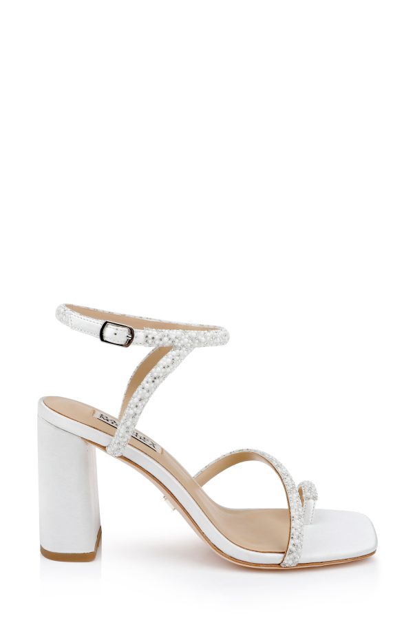 Dalilah Strappy Bock Heel Sandals - Image 2