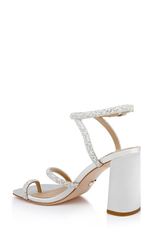 Dalilah Strappy Bock Heel Sandals - Image 3