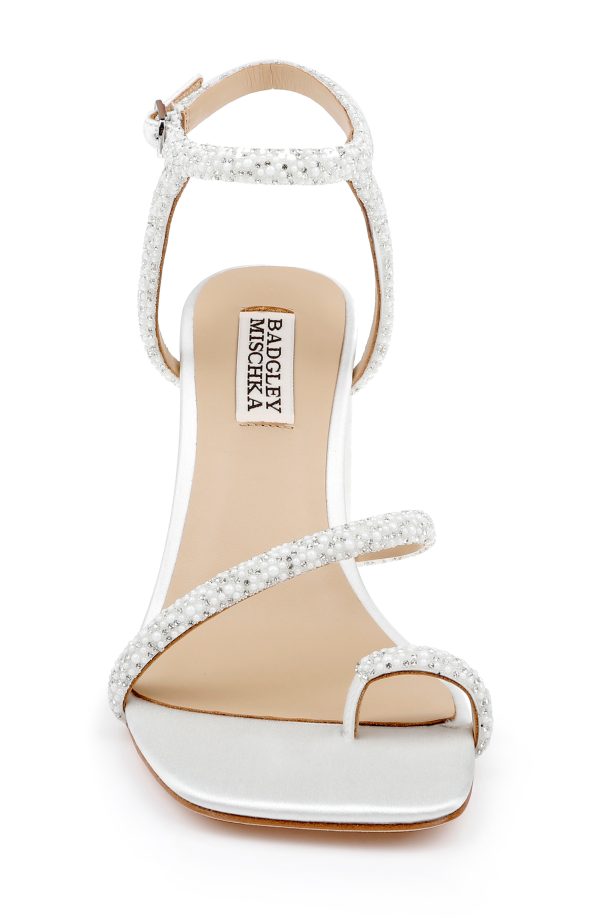 Dalilah Strappy Bock Heel Sandals - Image 4
