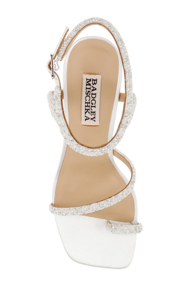 Dalilah Strappy Bock Heel Sandals - Image 5