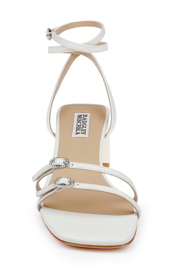 Dania Ankle Strap Low Block Sandals - Image 4