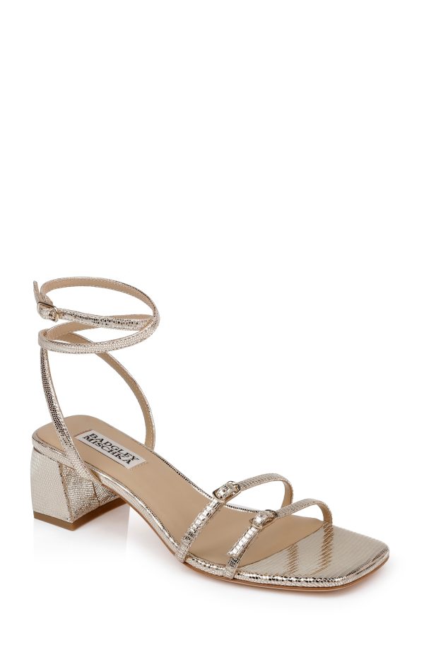 Dania Ankle Strap Low Block Sandals - Image 7