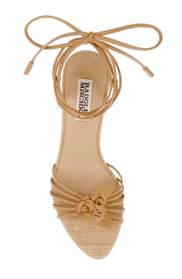 Darlyn Ankle Tie Mid Heel Sandals - Image 5