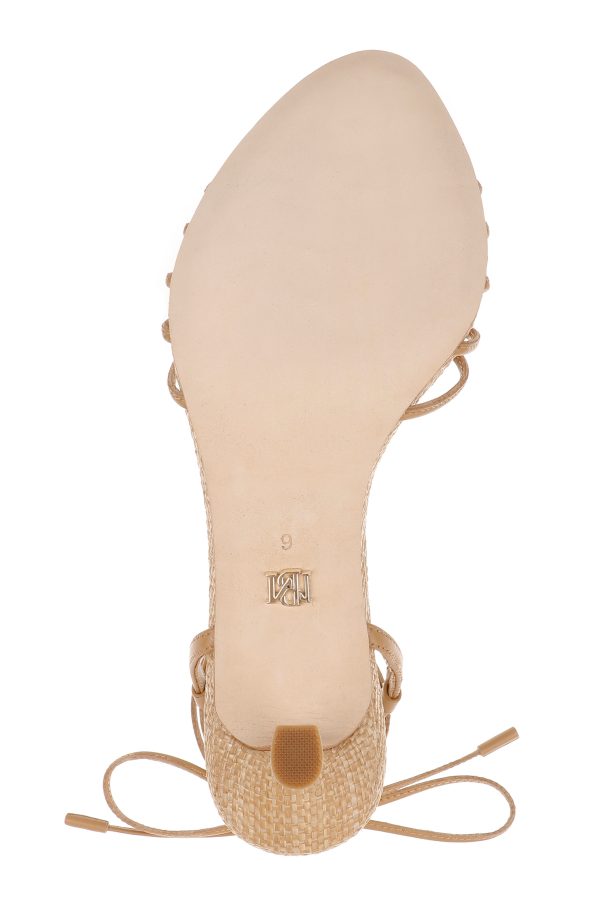 Darlyn Ankle Tie Mid Heel Sandals - Image 6