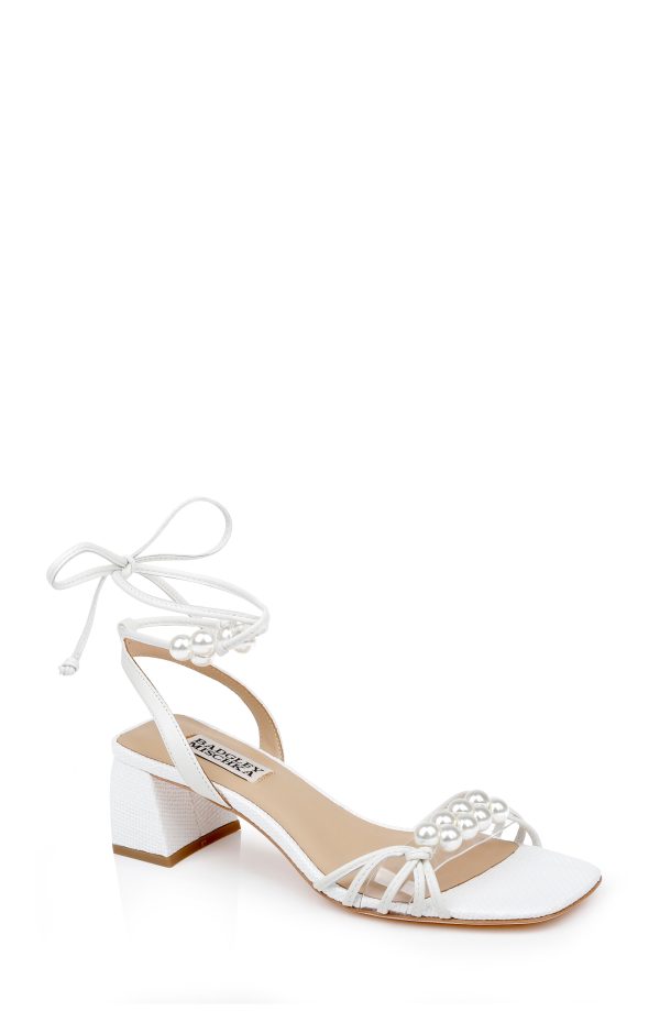 Deja Ankle Tie Low Block Sandals
