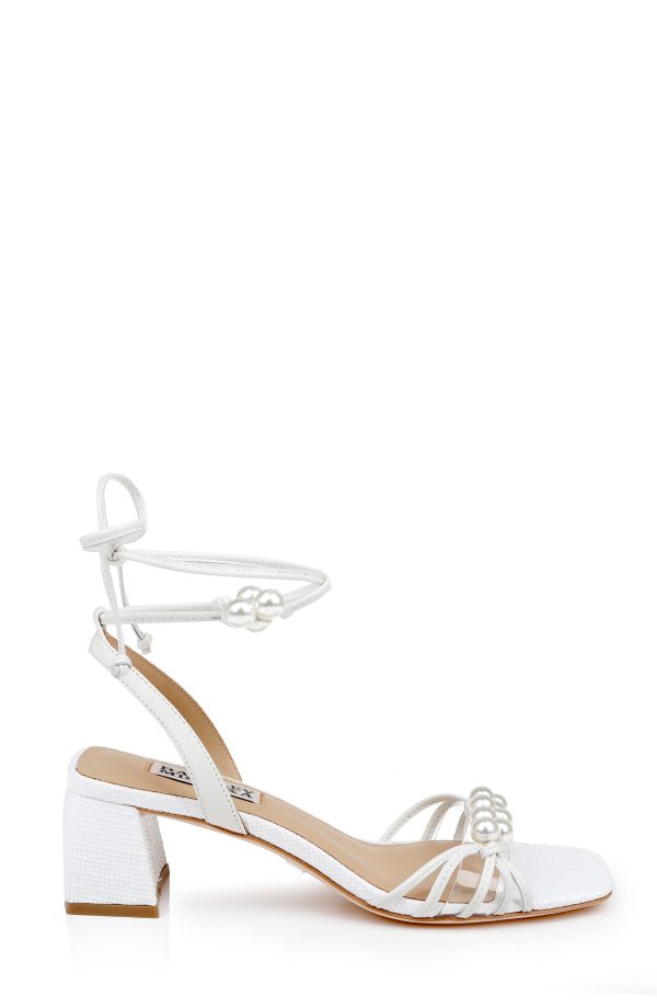 Deja Ankle Tie Low Block Sandals - Image 2