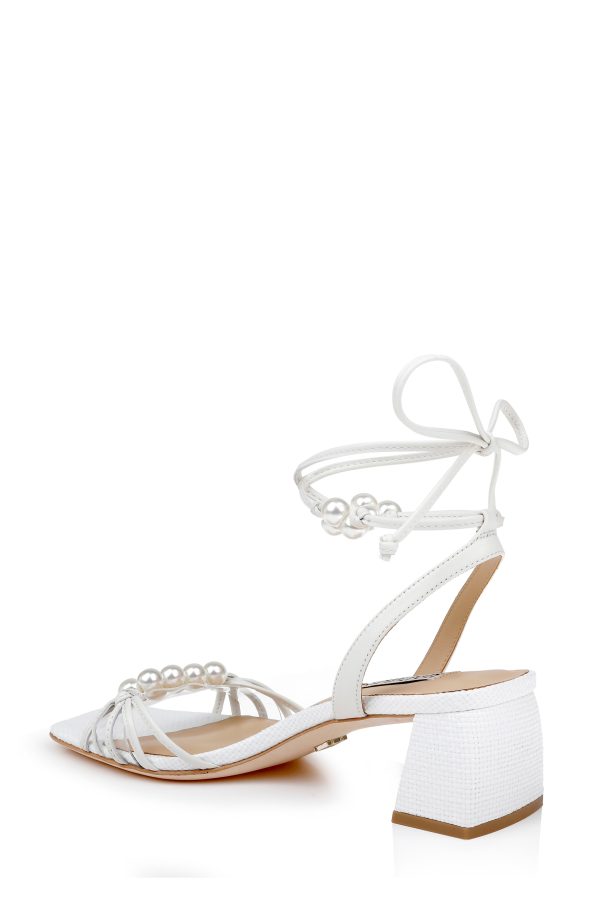 Deja Ankle Tie Low Block Sandals - Image 3