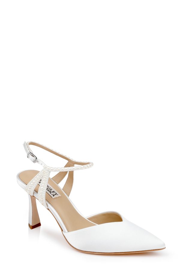 Destinee Pointed Toe Satin Pumps
