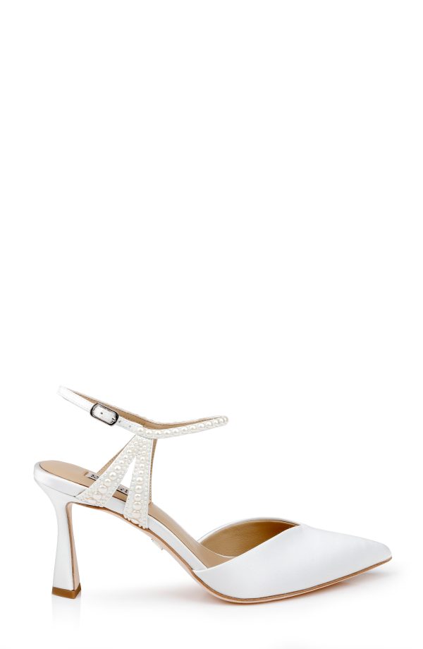 Destinee Pointed Toe Satin Pumps - Image 2