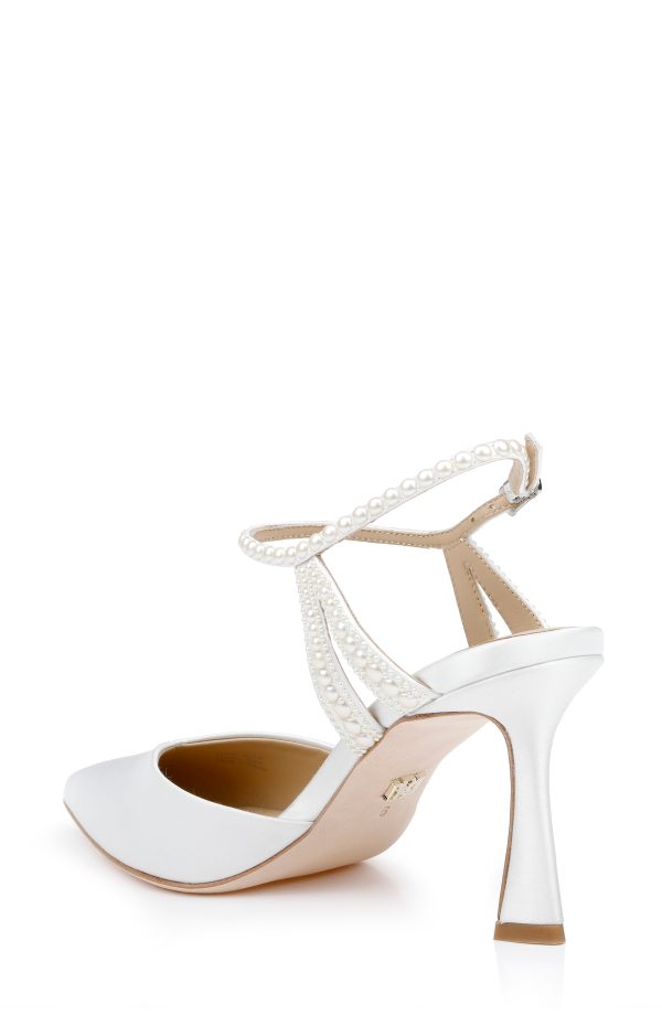 Destinee Pointed Toe Satin Pumps - Image 3