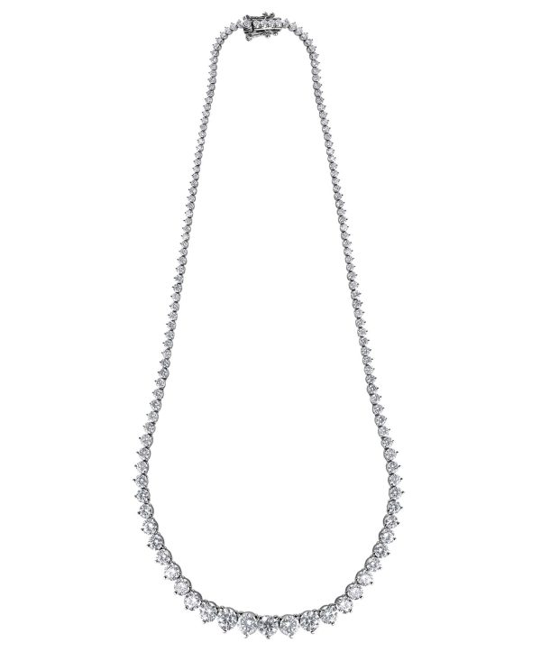 15CTTW Diamond Graduated Collar Necklace - Image 2