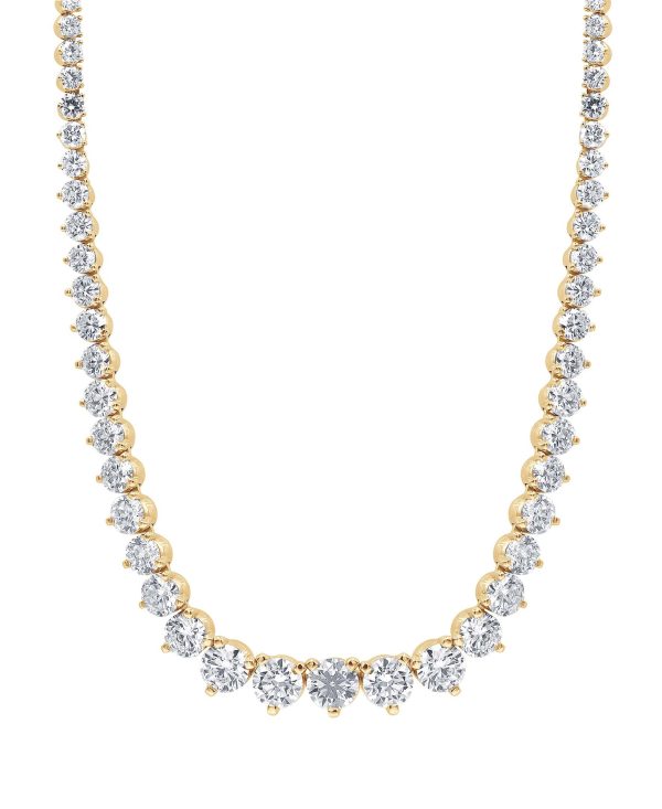 15CTTW Diamond Graduated Collar Necklace - Image 4