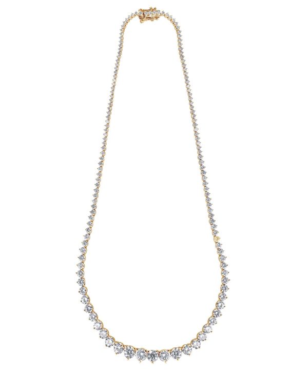 15CTTW Diamond Graduated Collar Necklace - Image 5