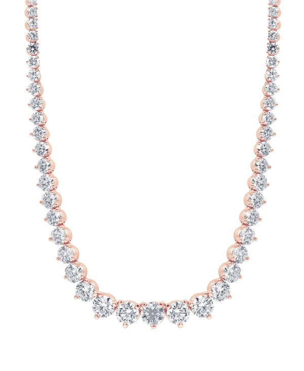 15CTTW Diamond Graduated Collar Necklace - Image 7