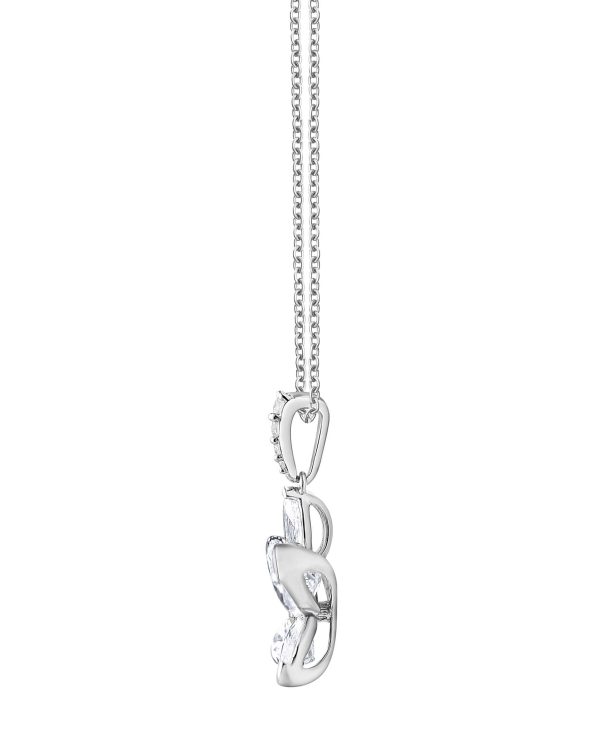 Diamond Butterfly Pendant Necklace - Image 5